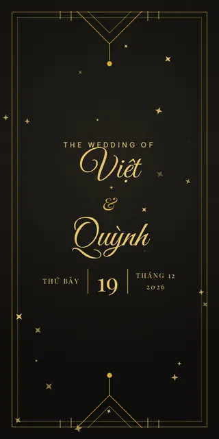 Mẫu thiệp Đen Vàng Luxury