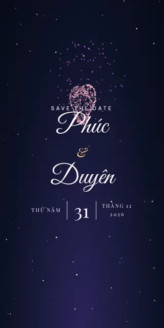 Mẫu thiệp Pháo Hoa 3D